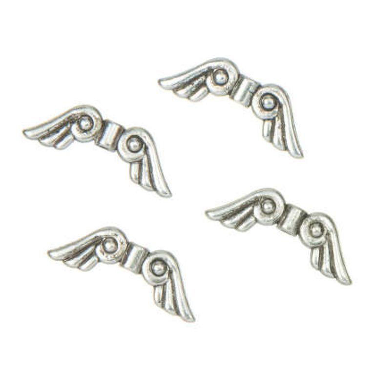 Andělská křídla 21x7,5 mm stříbrná č. 13