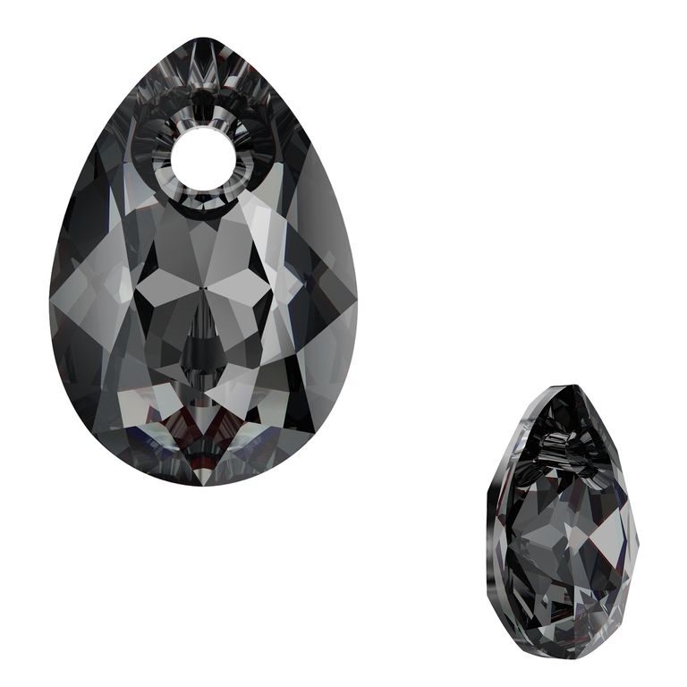 SWAROVSKI 6433 16mm Crystal Silver Night