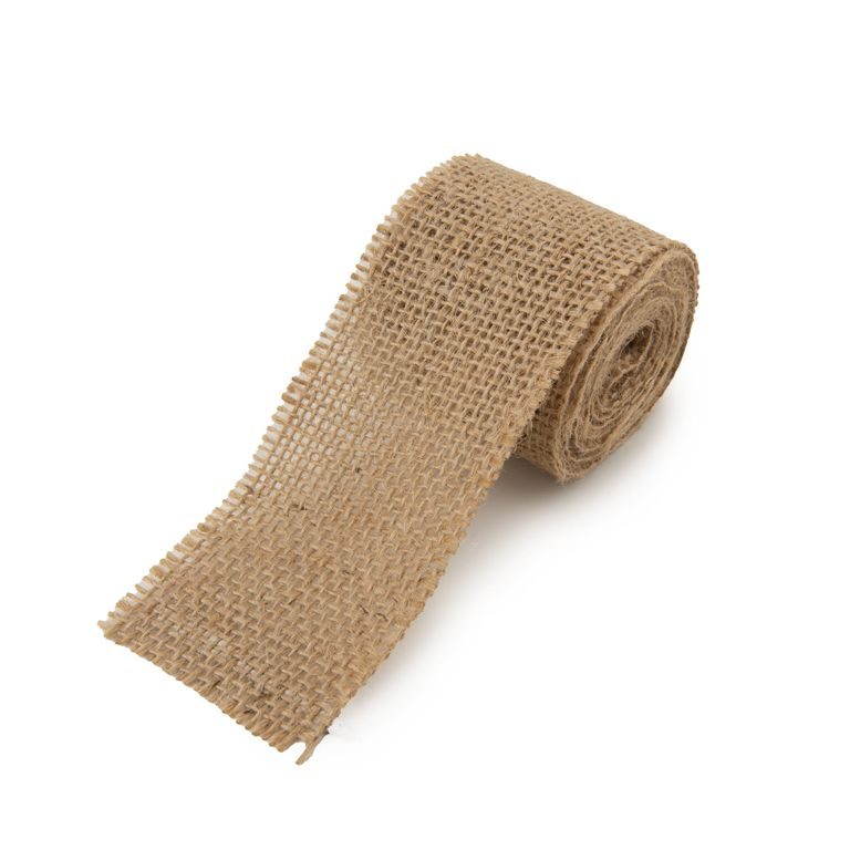 Jute gift ribbon wide 50mm/2m