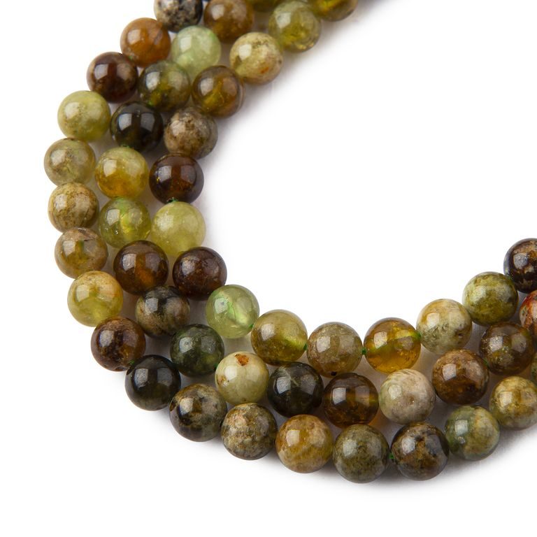 Green Garnet beads 6mm