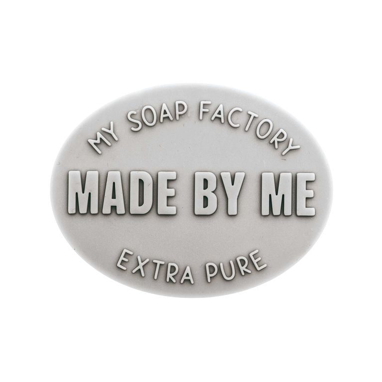 Soap stamp oval Made by me - Pure Love