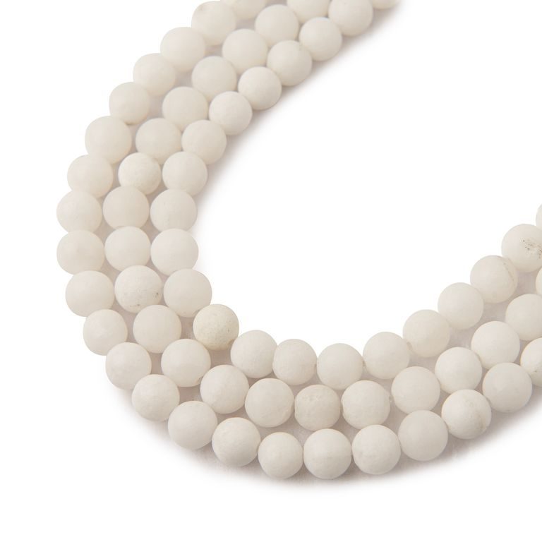 Solid Jade beads matte 4mm