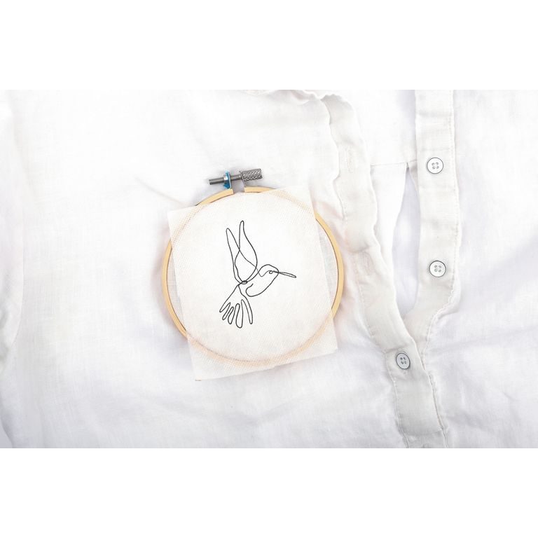 Set for upcycling clothes using embroidery Line art