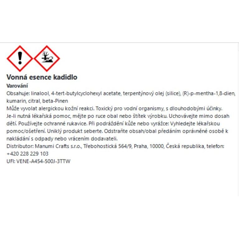 Manumi vonná esence kadidlo 10ml