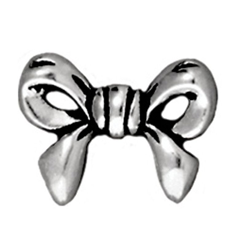 TierraCast bead Bow antique silver