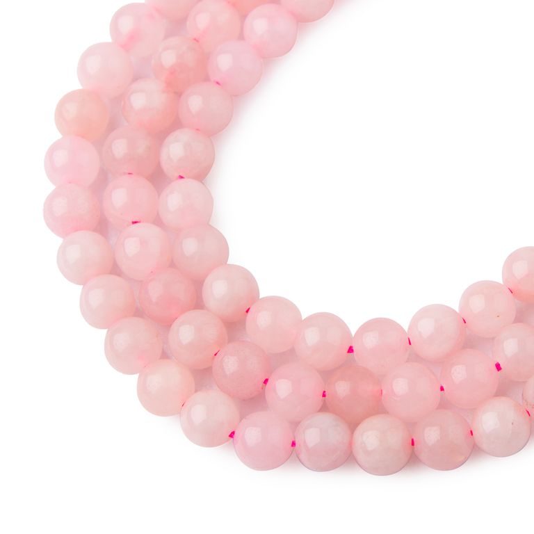 Madagascar Rose Quartz beads 6mm