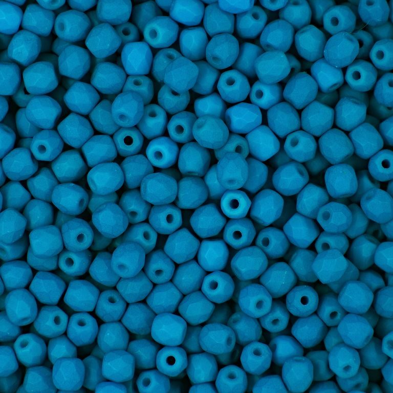 Mărgele șlefuite 3mm Neon Blue