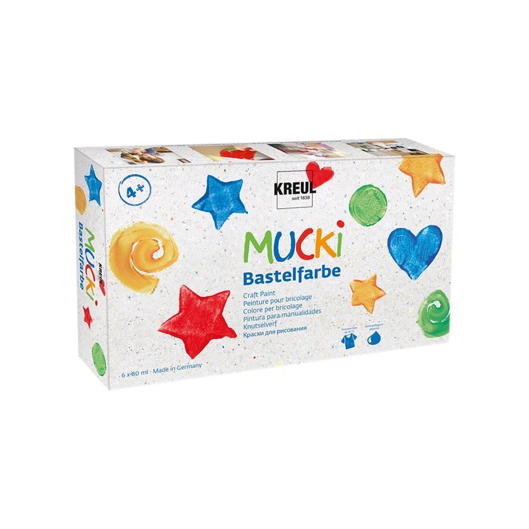 Craft paint set Mucki 6 colours 6x80ml