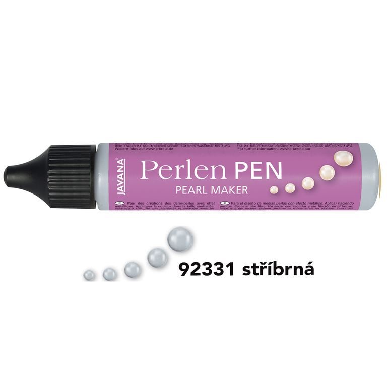 Perlen Pen liquid pearl maker 29 ml silver