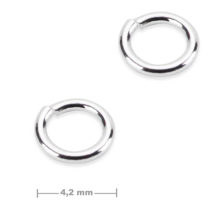 Silver jump ring 4.2 mm No.556
