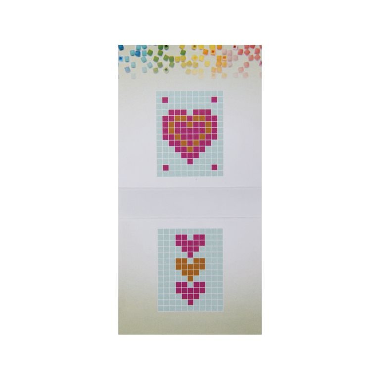 Pixel klíčenka srdíčka