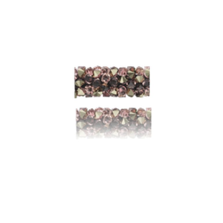 SWAROVSKI 5951 15 mm Vintage Rose Metallic Light Gold