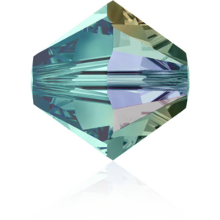 SWAROVSKI 5328 4 mm Blue Zircon AB