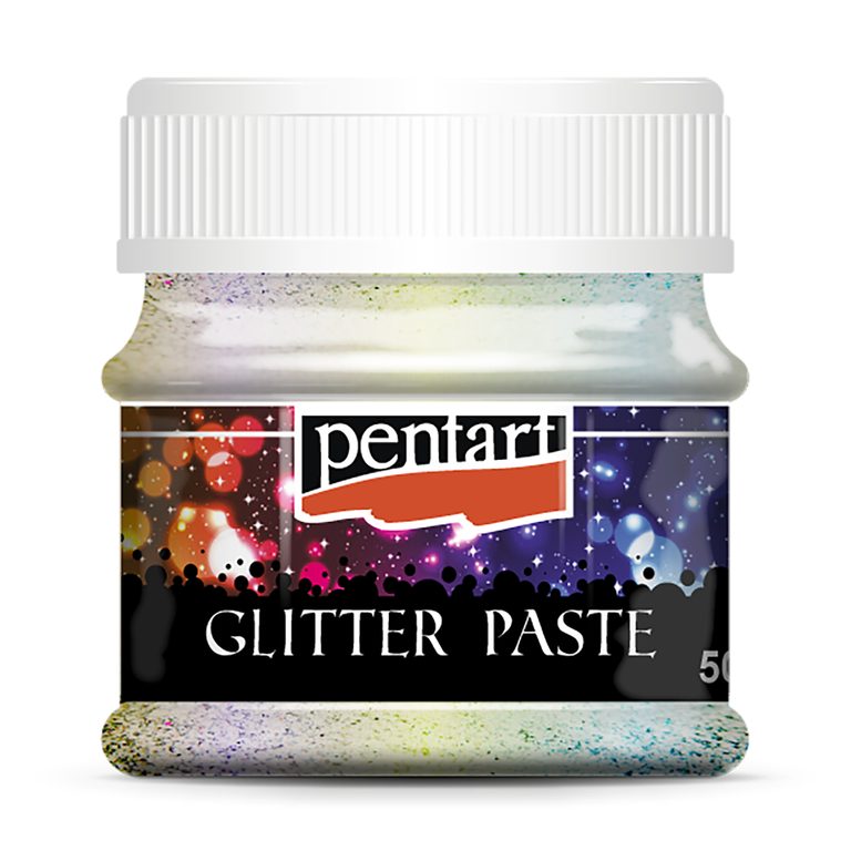 PENTART glitrová pasta fine 50ml duhová