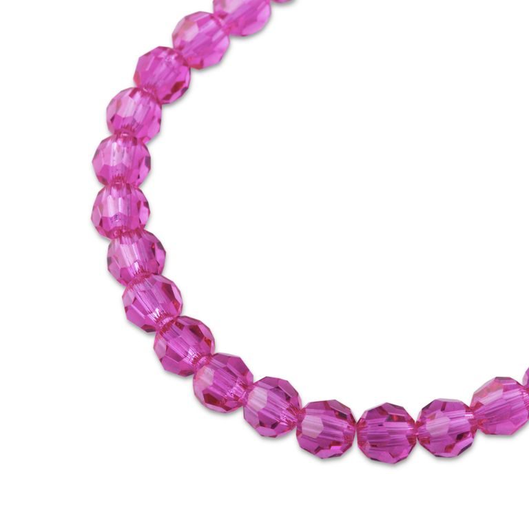 Preciosa MC Round bead 4mm Fuchsia č.218