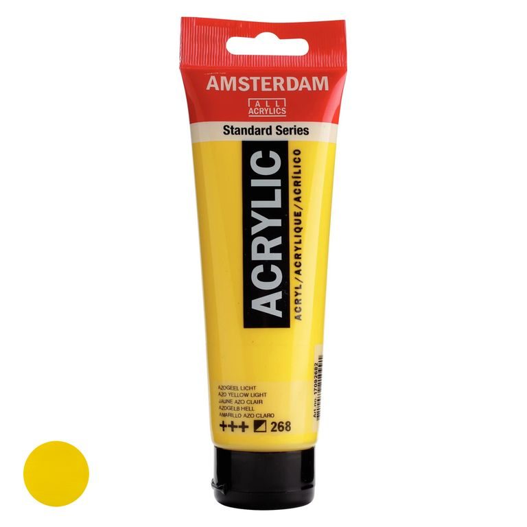 Amsterdam akrylová barva v tubě Standart Series 120 ml 268 Azo Yellow light