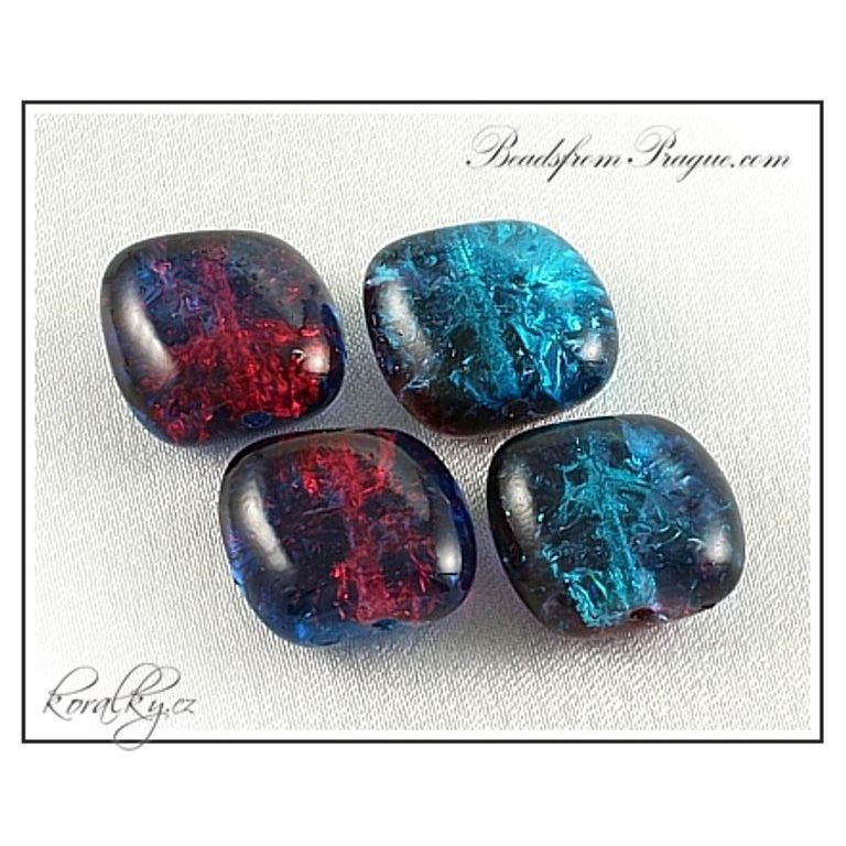 Czech glass crackle beads No.45