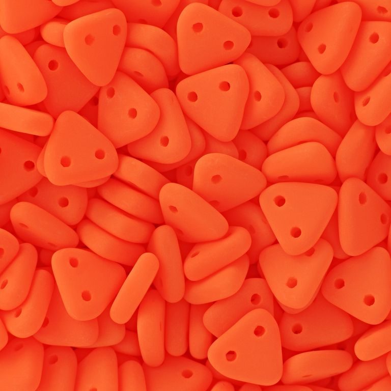 CzechMates Triangle 6mm Neon Orange No.178