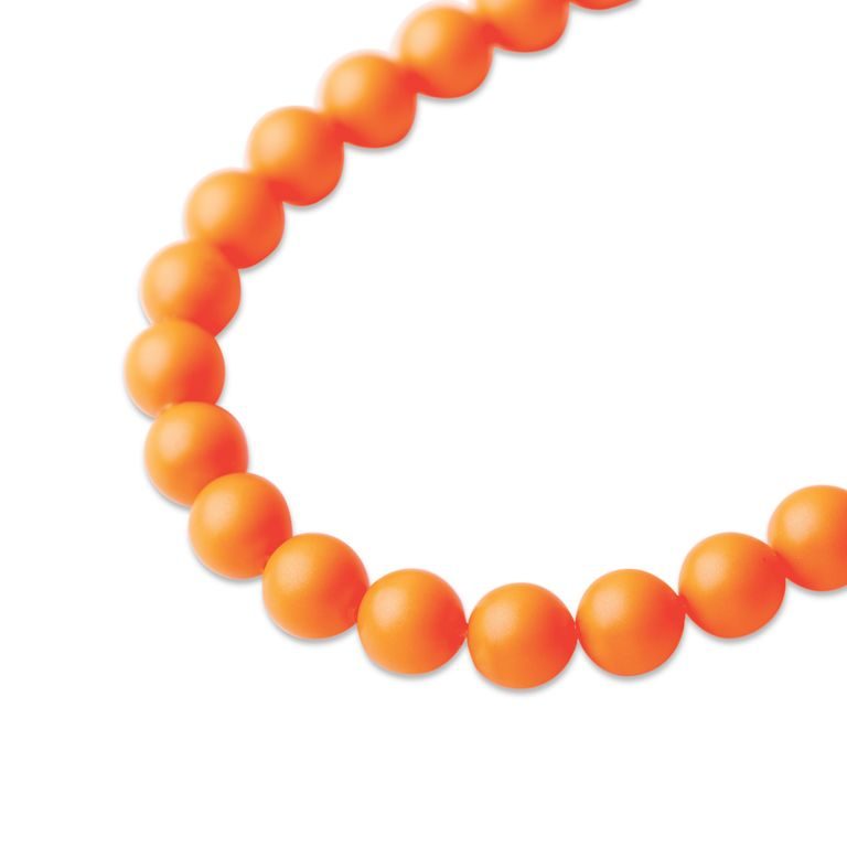 SWAROVSKI 5810 6 mm Neon Orange Pearl