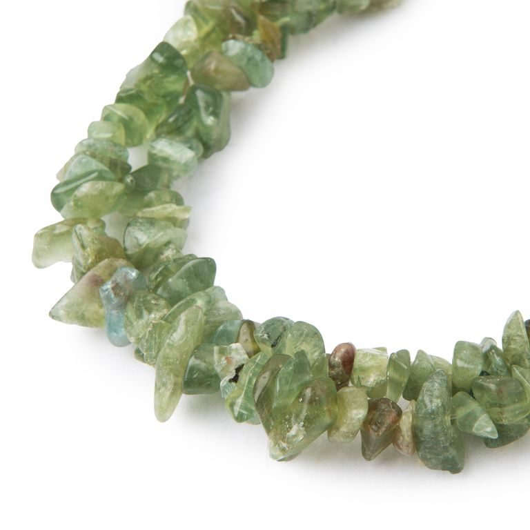 Green Apatite crystal chips 80cm