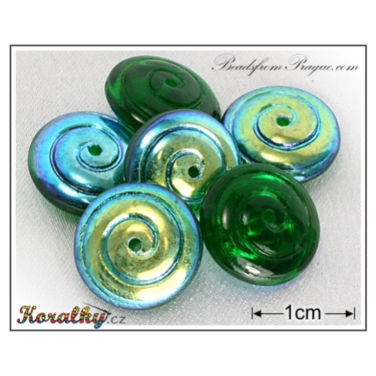 Glass pressed beads No.219