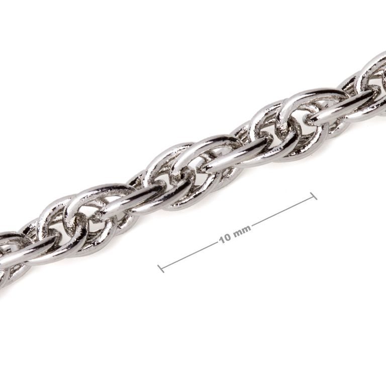 Rhodium-plated unfinished chain No.99