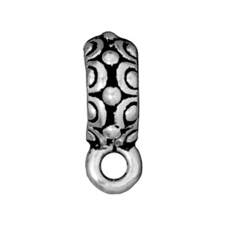 TierraCast wide decorative spacer with a loop Oasis antique silver