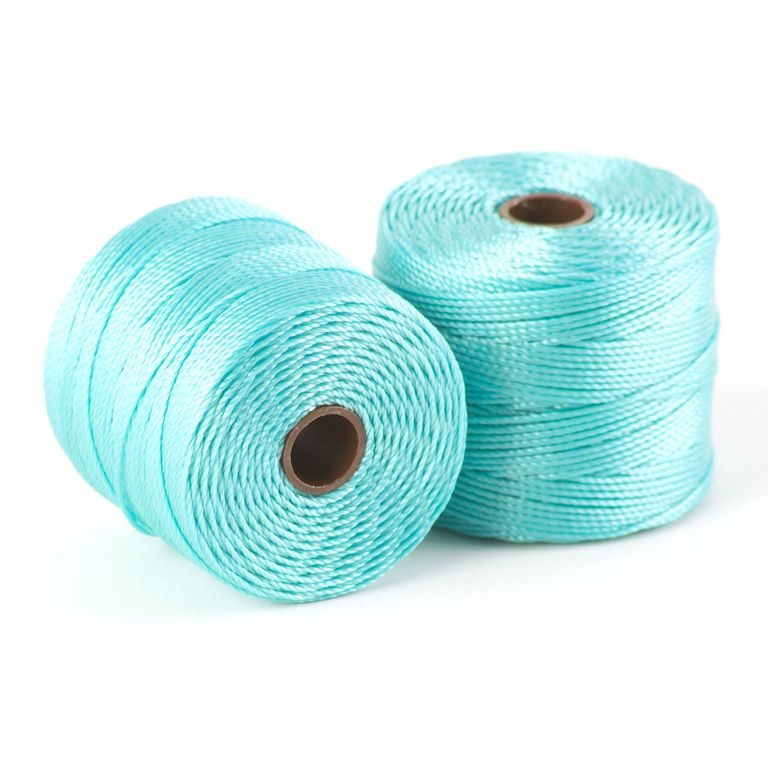 S-lon bead cord light turquoise