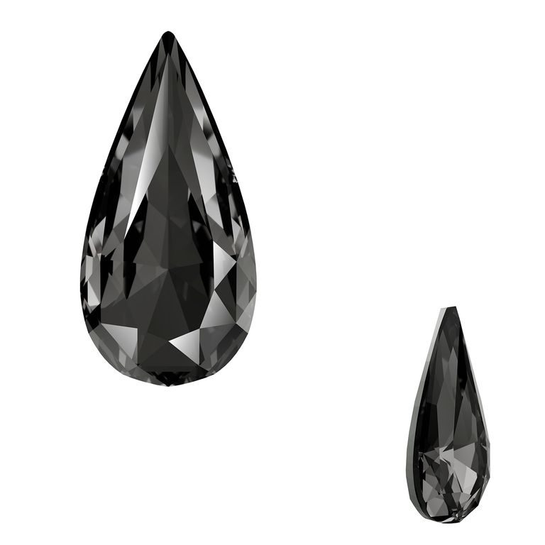 SWAROVSKI 4322 14X7 mm Crystal Silver Night