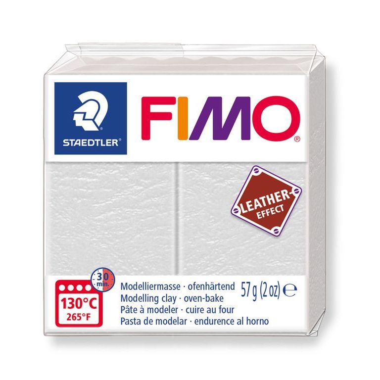 FIMO Leather Effect (8010-029) ivory