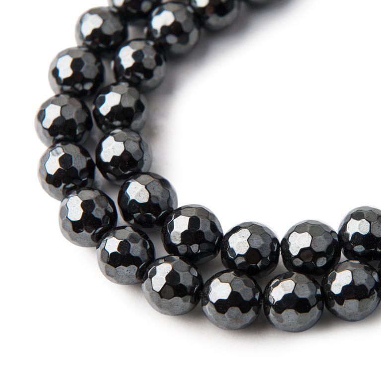 Hematite 8 mm faceted