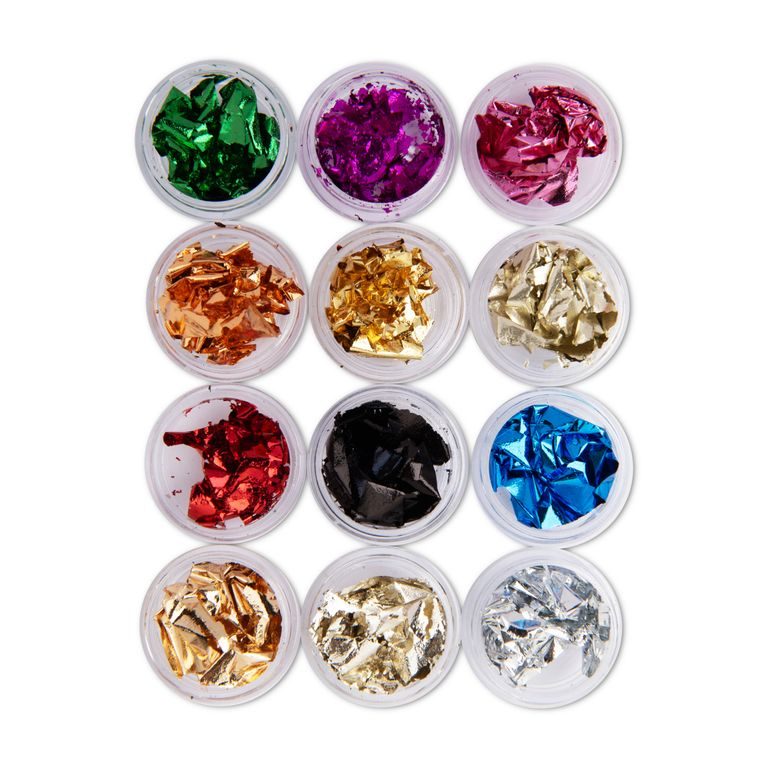 Metallic flakes set of 12 colors