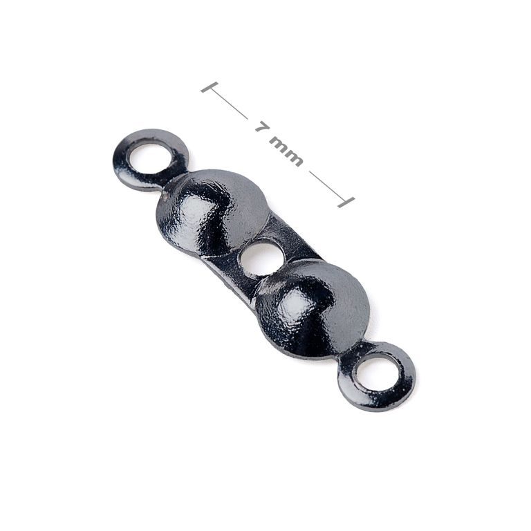 Jewellery bead tip 7mm black