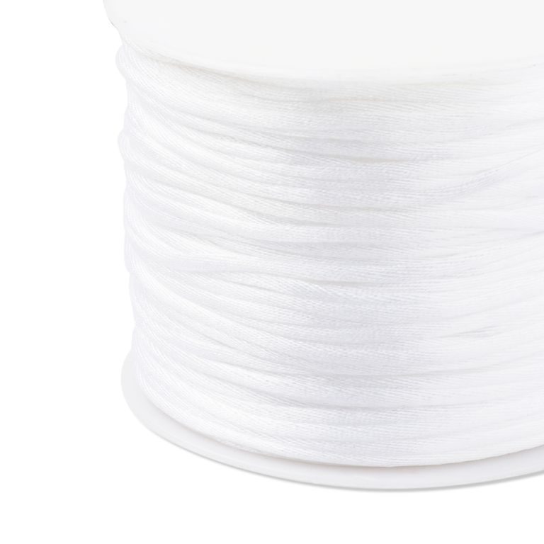 Șnur satinat din nailon 1,5mm/2m White