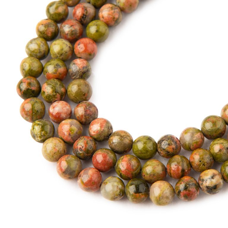 Unakite beads 6mm