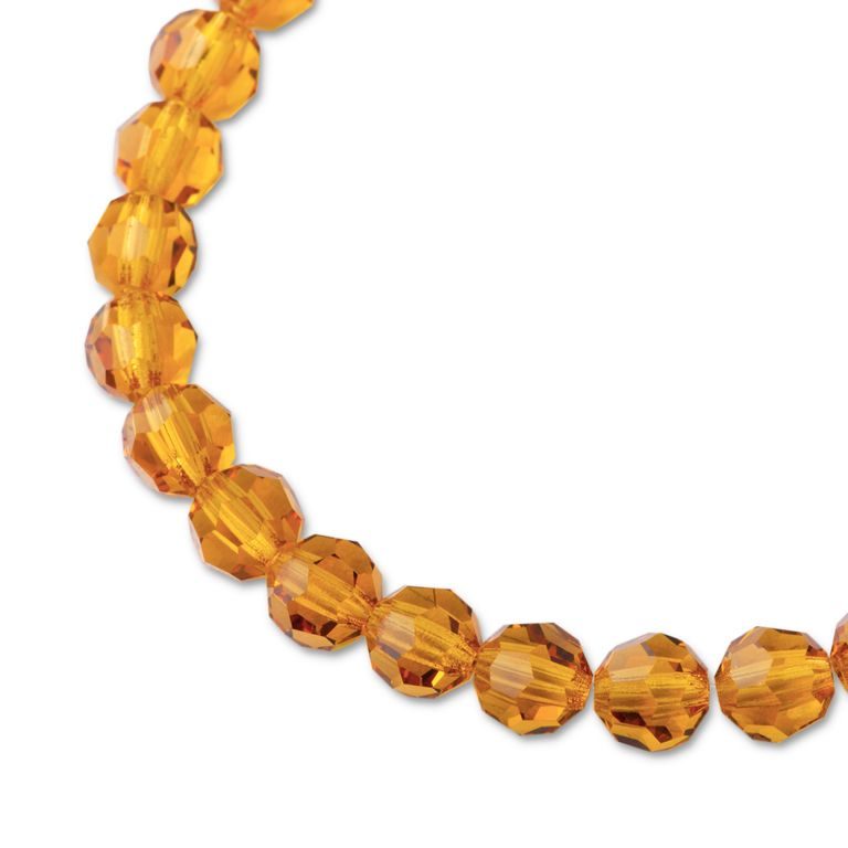 Preciosa MC Round bead 6mm Topaz č.277