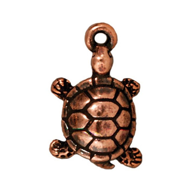 TierraCast pendant Turtle antique copper