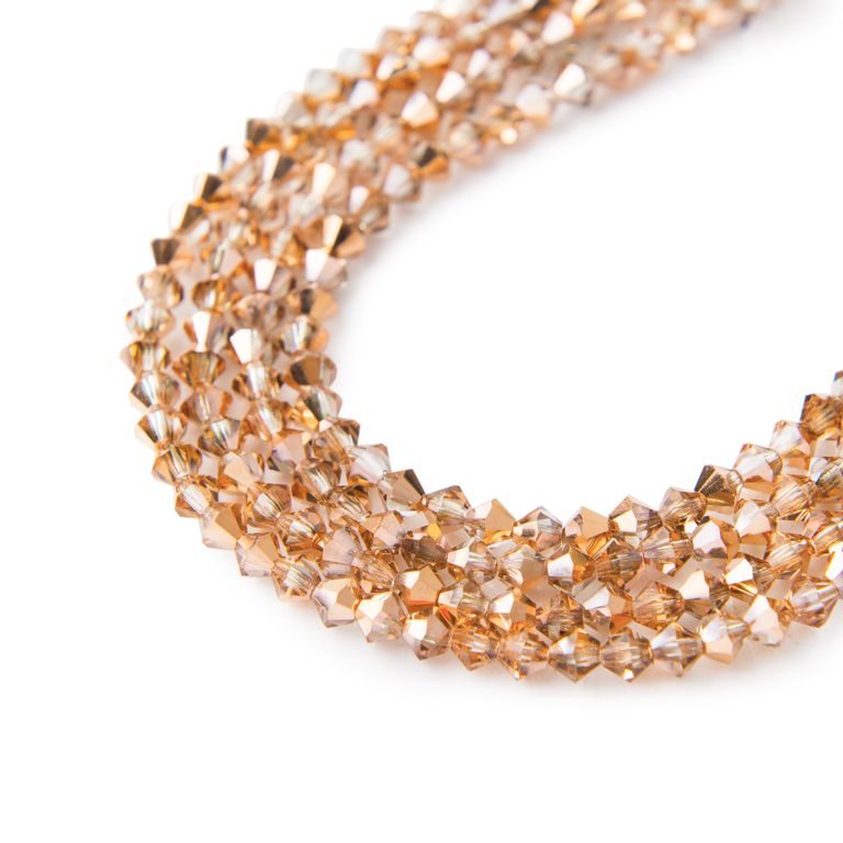 Manumi cehe perle de staniu 4mm Crystal Celsian half