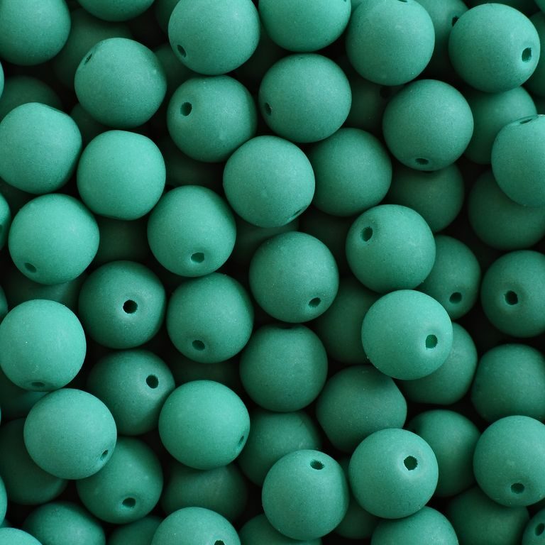 Pressed beads Estrela NEON 6mm dark green