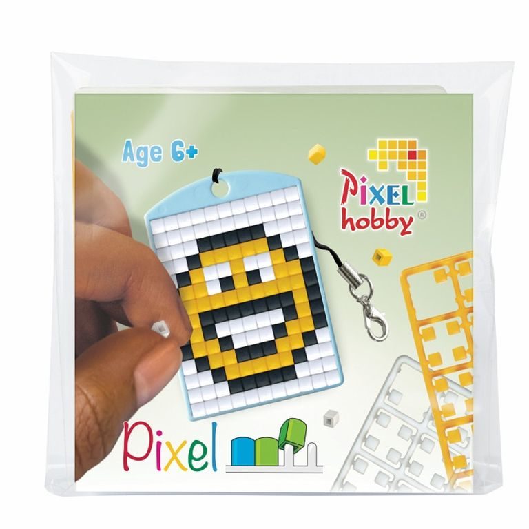 Pixel kľúčenka smajlík