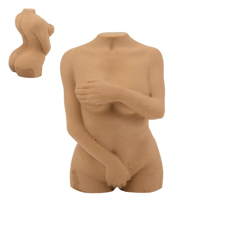 Silicone mould for casting creative clay Female torso 100x55mm