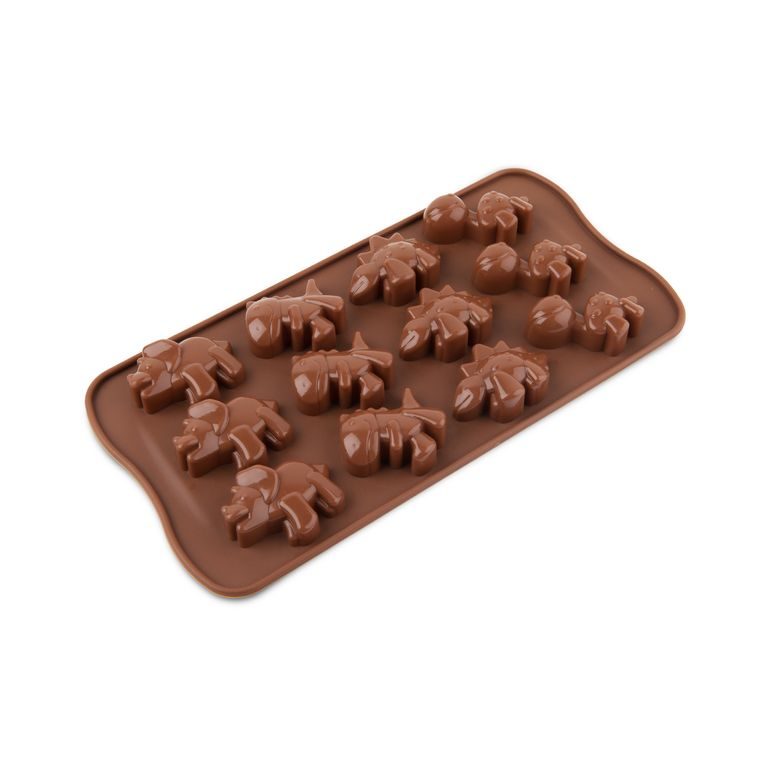 Silicone mould for casting creative clay with dinosaurs