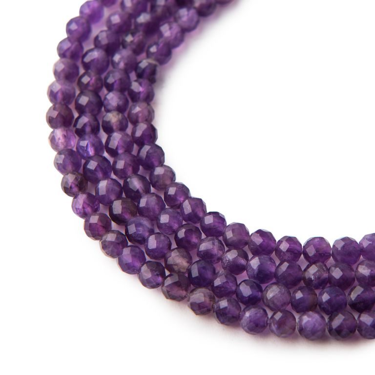 Amethyst 4 mm faceted