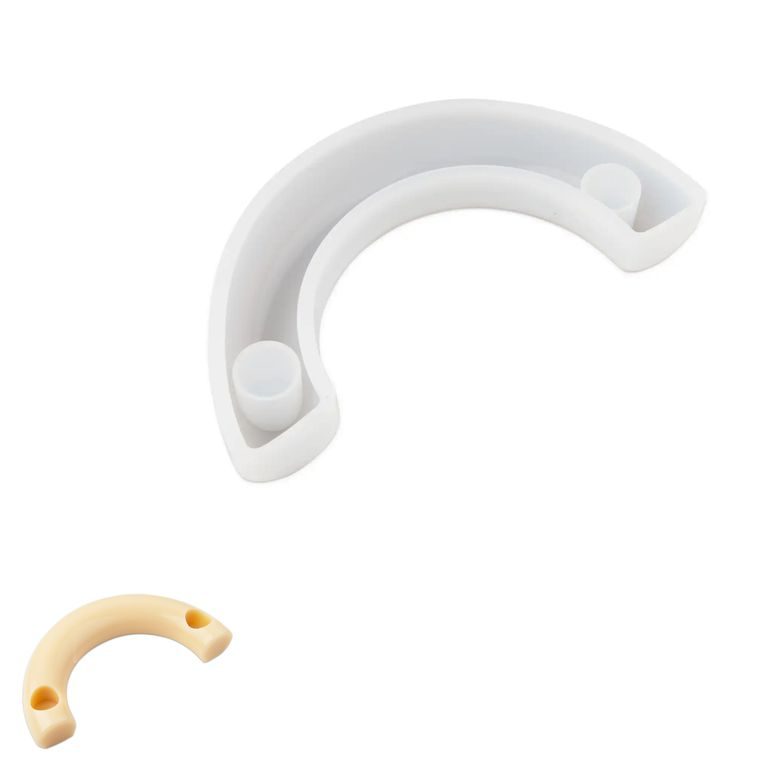 Silicone mould for a stand for 2 candles in the shape of an arch