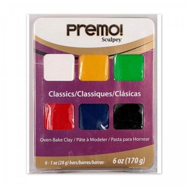 Sculpey PREMO set 170g 6 basic colours