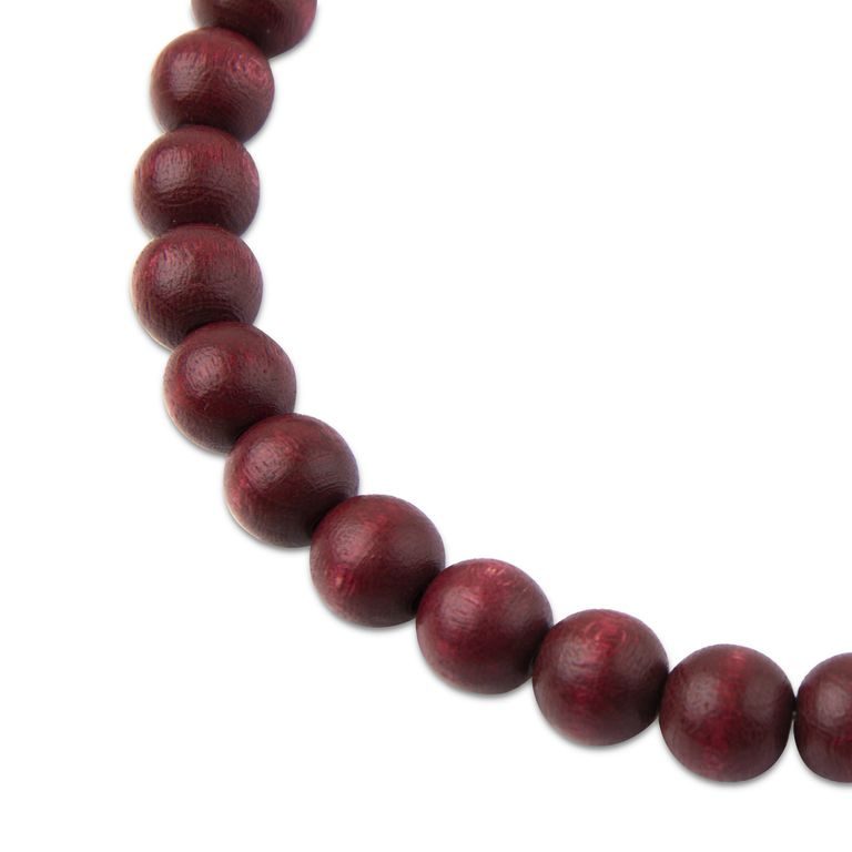Manumi české dřevěné korálky 10 mm mahagon