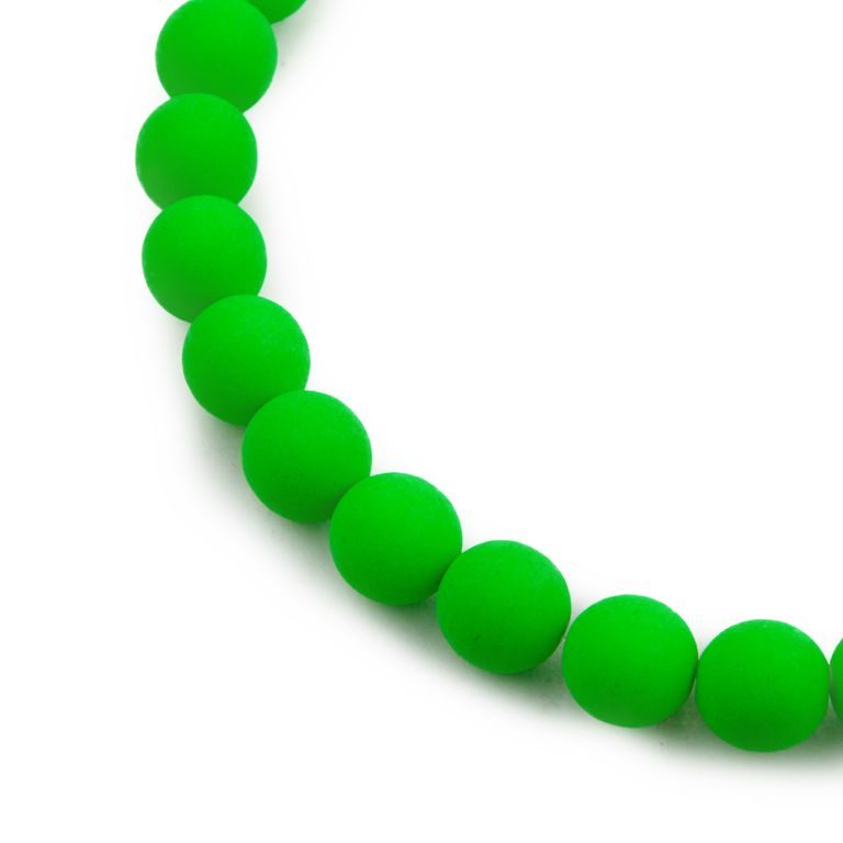 Mărgele presate Estrela NEON 10mm verzi