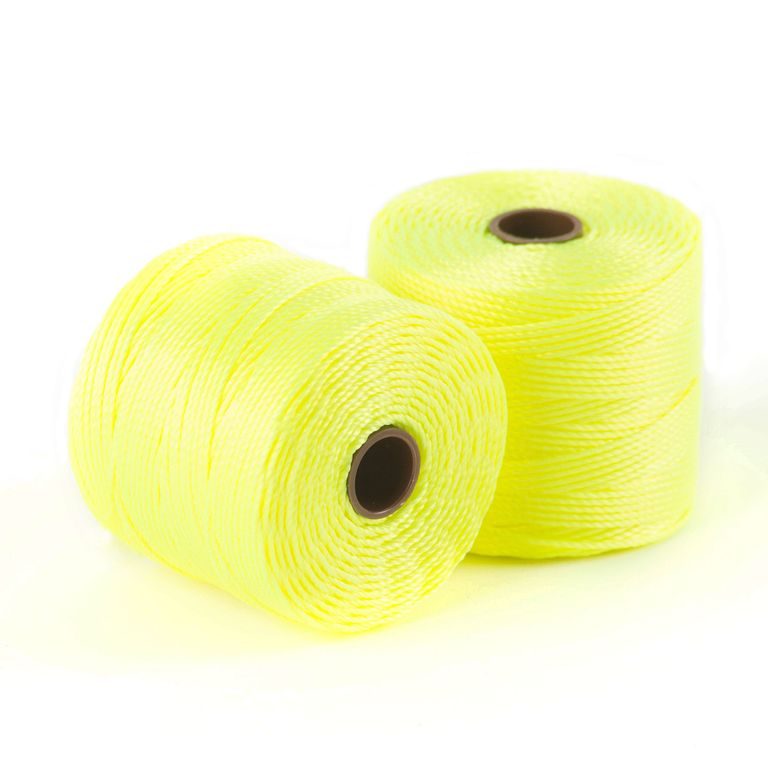 S-lon nylonová šňůra 0,5mm 70m neon žlutá