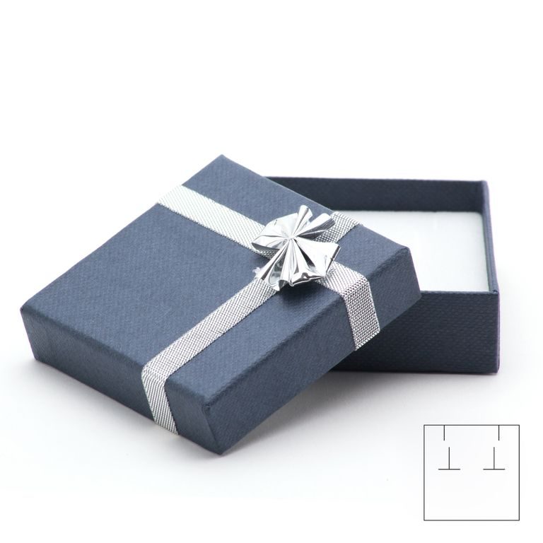 Jewellery gift box blue 57x57x28mm