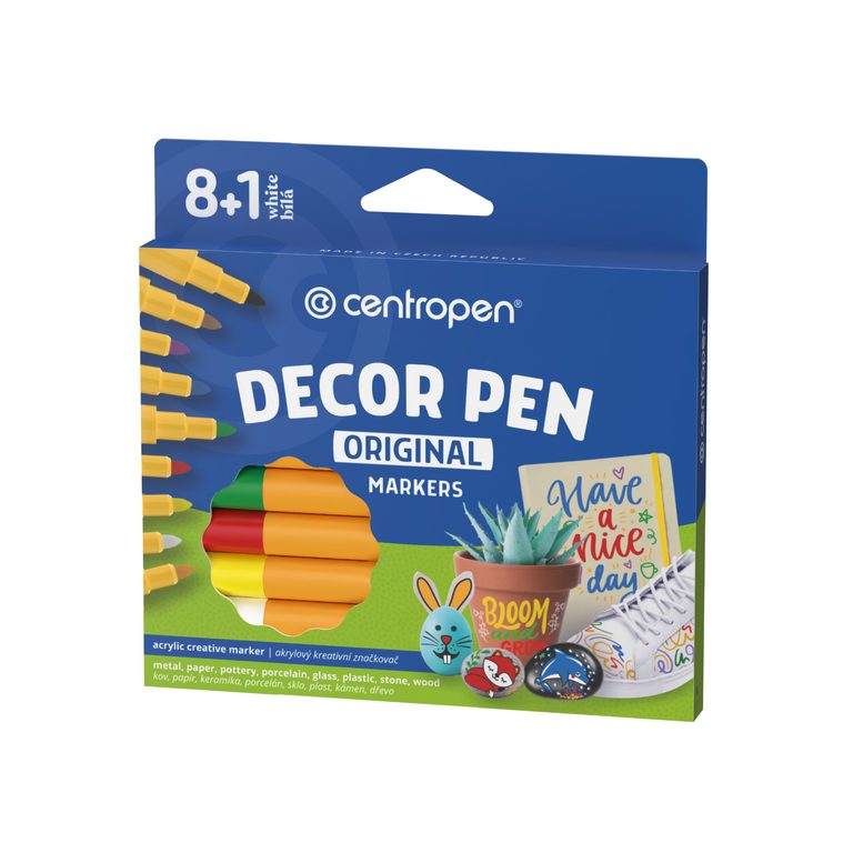 Centropen markers Decor Pen 2738 set 8+1 pcs